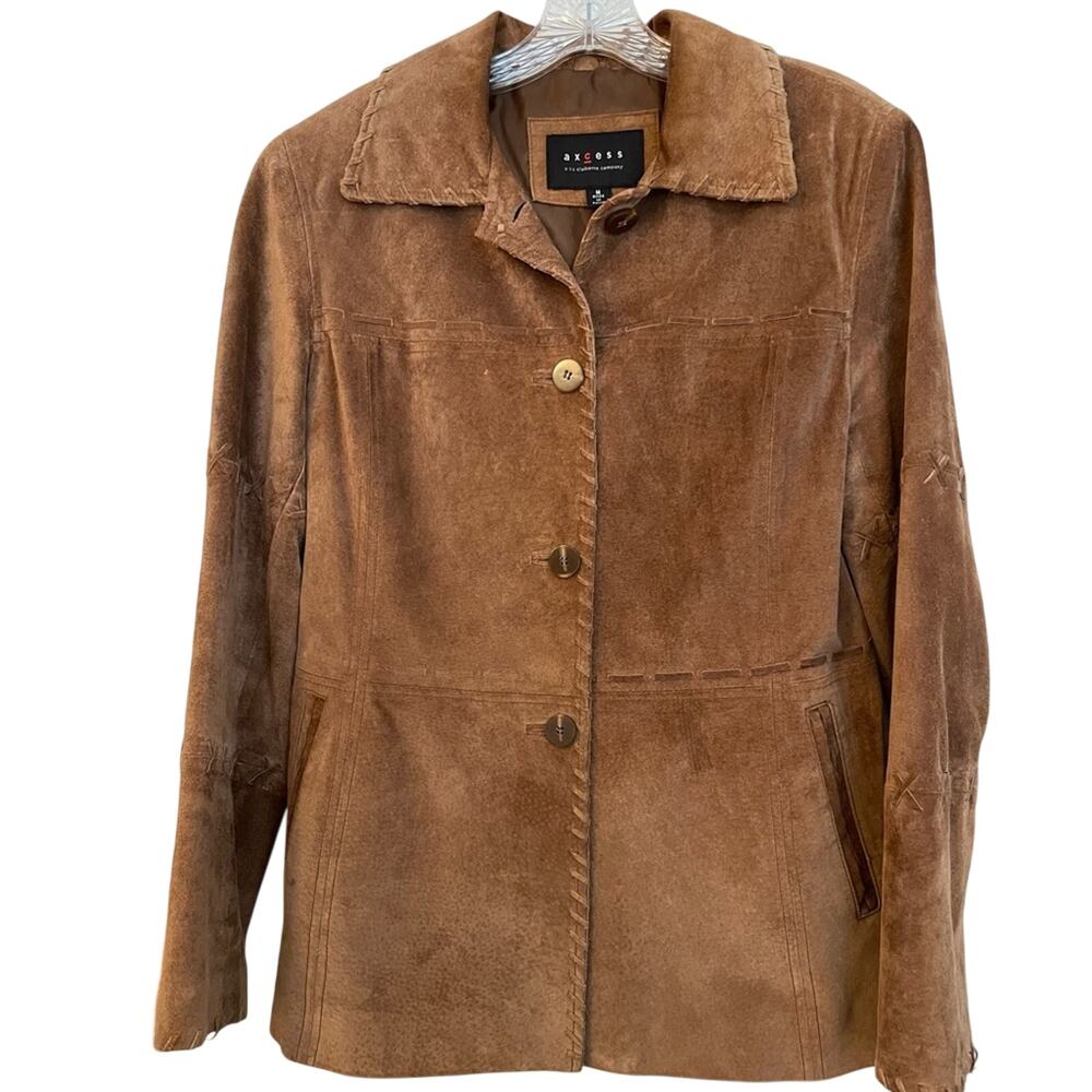 Axcess by Liz Claiborne, vintage western suede/leather jacket, women’s.